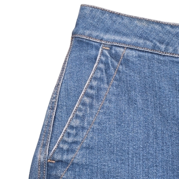LOFT Women's Button Down Medium Wash Denim Jean Skirt Size 2 - Picture 4 of 9